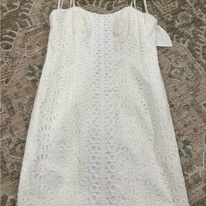 Lilly Pulitzer White Floral Mini Dress